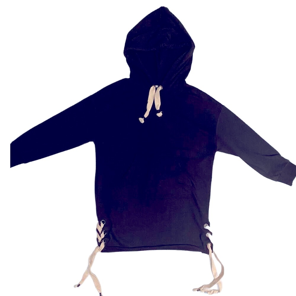 Lush Women's Long Hoodie Oversized Sweatshirt Size S